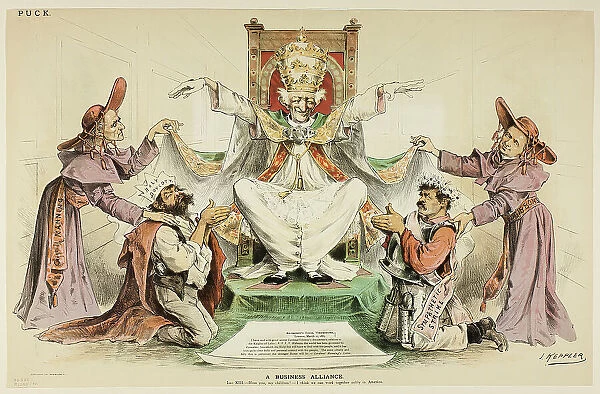 A Business Alliance, 1887. Creator: Joseph Keppler