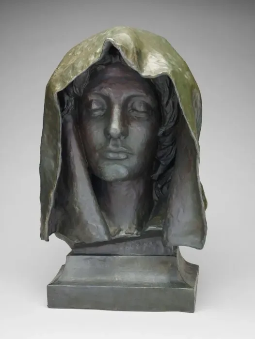 Framed Print : Bust from the Adams Memorial, Modeled 1892-93, cast 1912. Creator: Augustus Saint-Gaudens Framed Print : Bust from the Adams Memorial, Modeled 1892-93, cast 1912. Creator: Augustus Saint-Gaudens