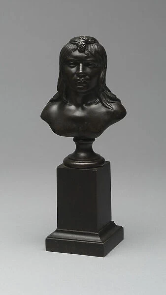 Bust of an American Indian, Modeled 1848  /  49, cast 1849. Creator: Henry Kirke Brown