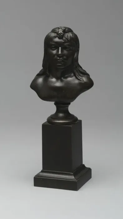 Framed Print : Bust of an American Indian, Modeled 1848 / 49, cast 1849. Creator: Henry Kirke Brown Framed Print : Bust of an American Indian, Modeled 1848 / 49, cast 1849. Creator: Henry Kirke Brown