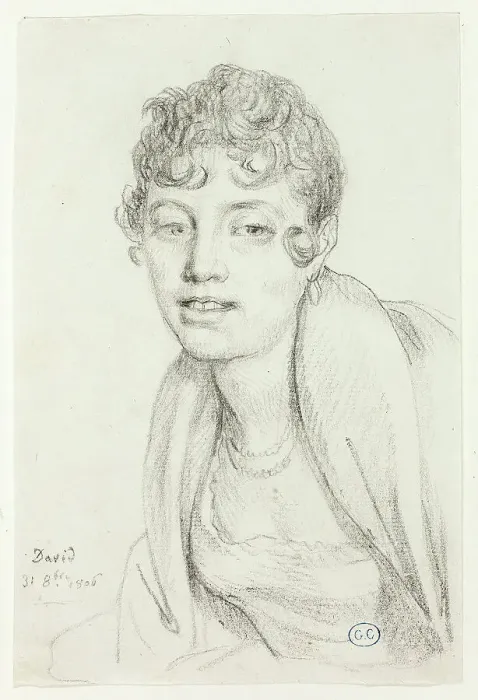 Framed Print : Bust of Angelique Mongez, 1806. Creator: Jacques-Louis David Framed Print : Bust of Angelique Mongez, 1806. Creator: Jacques-Louis David