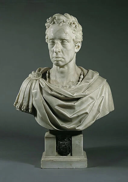 Bust of Archduke Karl, 1842. Creator: Josef Klieber