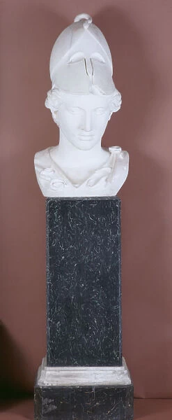 Bust of Athena, 1888. Artist: Piazza-Crarara