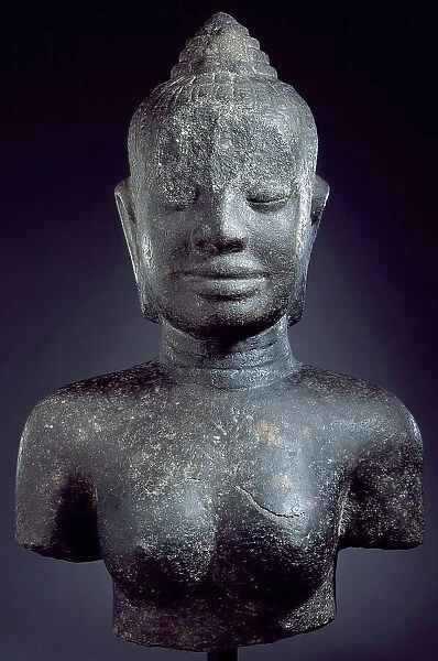 Bust of the Buddhist Goddess Prajnaparamita (image 2 of 2), 12th-early 13th century. Creator: Unknown