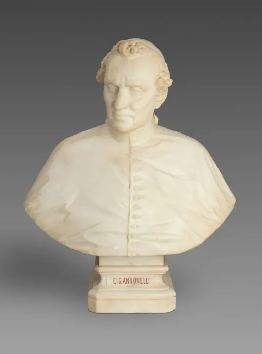 Framed Print : Bust of Cardinal Giacomo Antonelli, 1859. Creator: Auguste Clesinger Framed Print : Bust of Cardinal Giacomo Antonelli, 1859. Creator: Auguste Clesinger