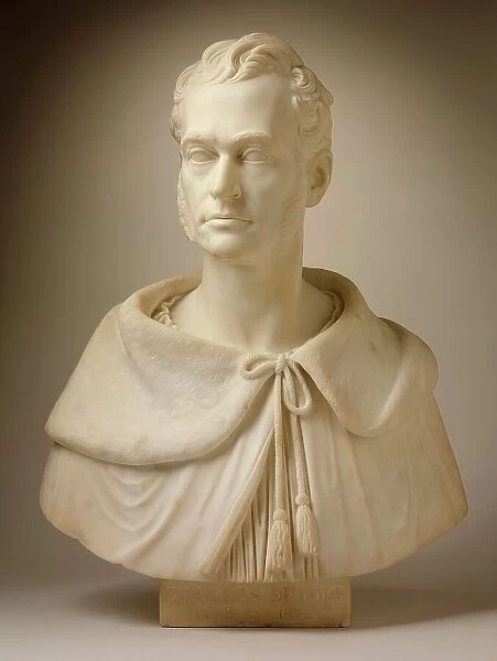 Bust of Charles Brooks (1795-1872), pastor, 1843. Creator: Thomas Crawford