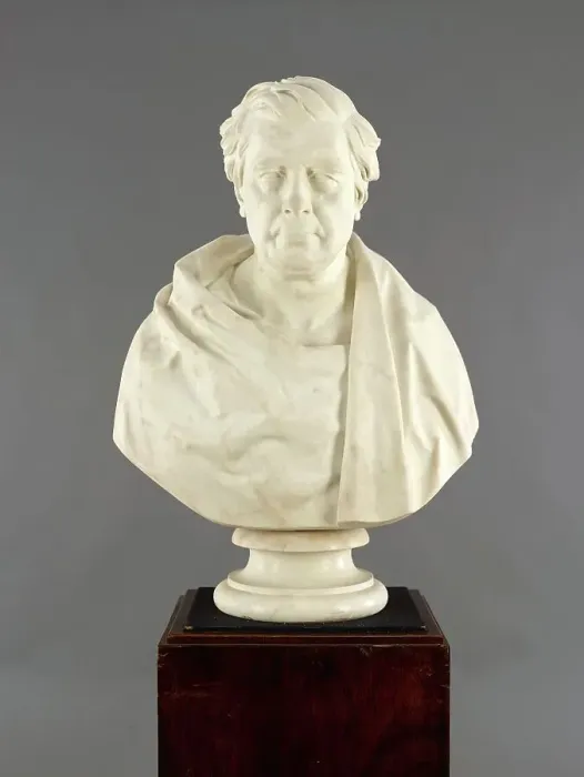 Framed Print : Bust of David Cox (1783-1859), 1860. Creator: Peter Hollins Framed Print : Bust of David Cox (1783-1859), 1860. Creator: Peter Hollins