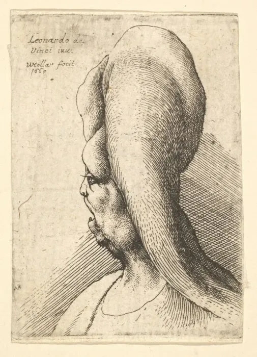 Framed Print : Bust of a deformed old woman with one tooth, facing left, 1665 Framed Print : Bust of a deformed old woman with one tooth, facing left, 1665