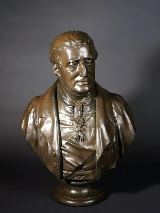 Framed Print : Bust of the Duke of Wellington, 1852. Creator: Henry Weigall Framed Print : Bust of the Duke of Wellington, 1852. Creator: Henry Weigall