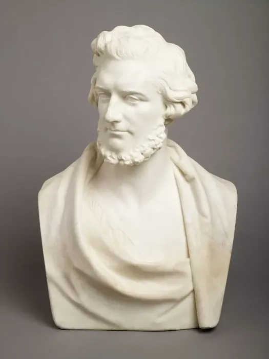 Framed Print : Bust of Felix Mendelssohn-Bartholdy, 1850. Creator: Peter Hollins Framed Print : Bust of Felix Mendelssohn-Bartholdy, 1850. Creator: Peter Hollins