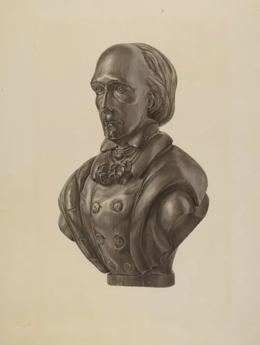 Framed Print : Bust of Henry Clay, 1935  /  1942. Creator: Elisabeth Fulda