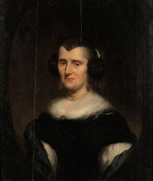 Bust-Length Portrait of a Middle-Aged Woman, 1670s. Creator: Nicolaes Maes