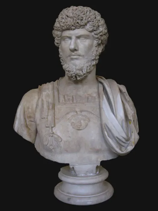 Framed Print : Bust of Lucius Verus, 2nd cen. AD. Artist: Art of Ancient Rome, Classical sculpture Framed Print : Bust of Lucius Verus, 2nd cen. AD. Artist: Art of Ancient Rome, Classical sculpture