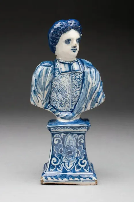 Framed Print : Bust of a Man, Delft, c. 1710 / 20. Creators: De Metalle Pot, Delftware Framed Print : Bust of a Man, Delft, c. 1710 / 20. Creators: De Metalle Pot, Delftware