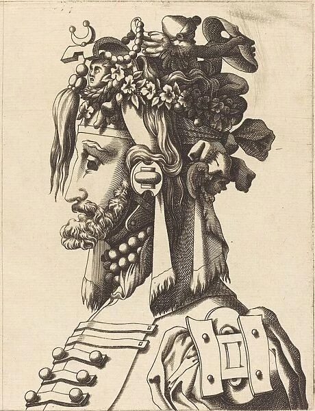 Bust of a Man in an Extravagant Costume, 1560  /  1600. Creator: Unknown