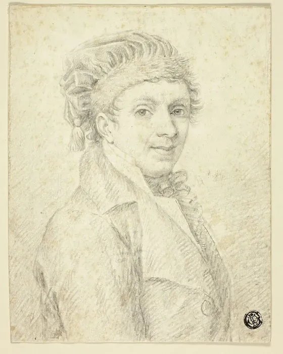 Framed Print : Bust of Man in Hat, 1800-1899. Creator: Johann Elias Ridinger Framed Print : Bust of Man in Hat, 1800-1899. Creator: Johann Elias Ridinger