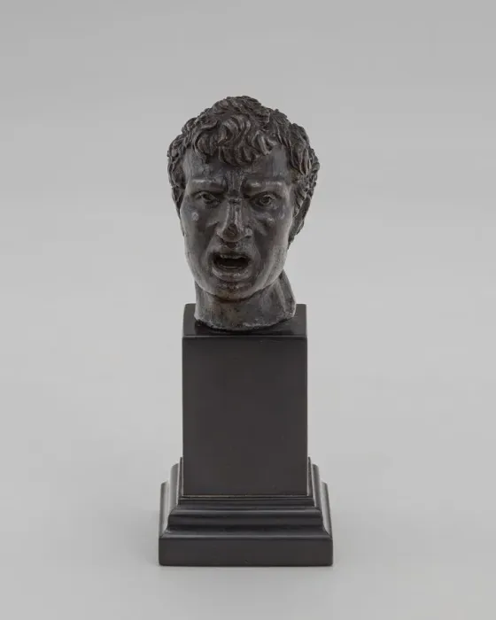 Framed Print : The Bust of a Man (Vulcan?). Creator: Andrea Briosco Framed Print : The Bust of a Man (Vulcan?). Creator: Andrea Briosco