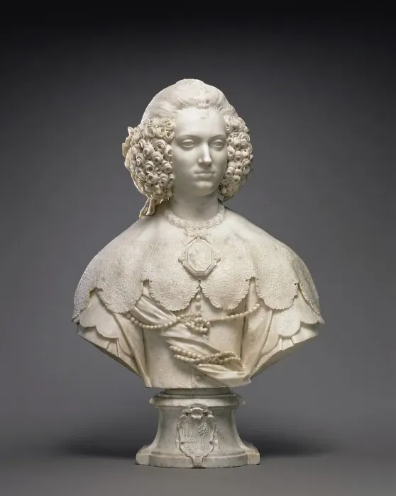 Framed Print : Bust of Maria Cerri Capranica, about 1640. Creator: Alessandro Algardi Framed Print : Bust of Maria Cerri Capranica, about 1640. Creator: Alessandro Algardi