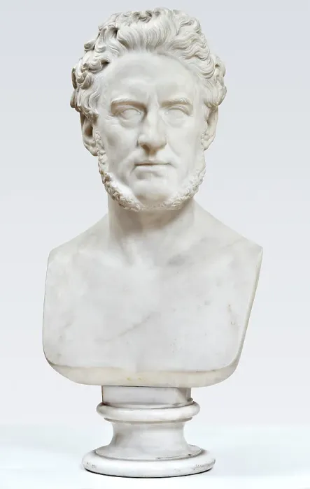 Framed Print : Bust of the merchant and politician Alfred Hage, February 15, 1856. Creator: Herman Wilhelm Bissen Framed Print : Bust of the merchant and politician Alfred Hage, February 15, 1856. Creator: Herman Wilhelm Bissen