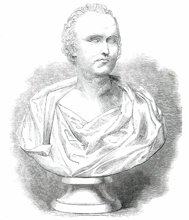 Framed Print : Bust of Mr. MacAulay, by Park, 1850. Creator: Unknown Framed Print : Bust of Mr. MacAulay, by Park, 1850. Creator: Unknown