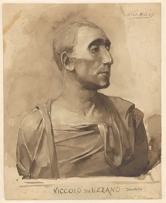 Framed Print : Bust of Niccolò da Uzzano, 1884. Creator: Nicolaes van der Waay Framed Print : Bust of Niccolò da Uzzano, 1884. Creator: Nicolaes van der Waay