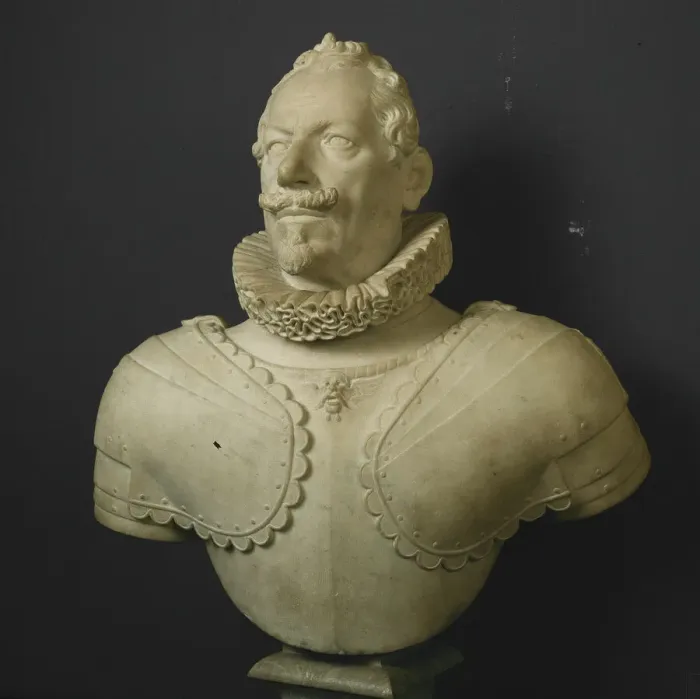 Framed Print : Bust of a Nobleman in Armor, About 1610. Creator: Pietro Tacca Framed Print : Bust of a Nobleman in Armor, About 1610. Creator: Pietro Tacca