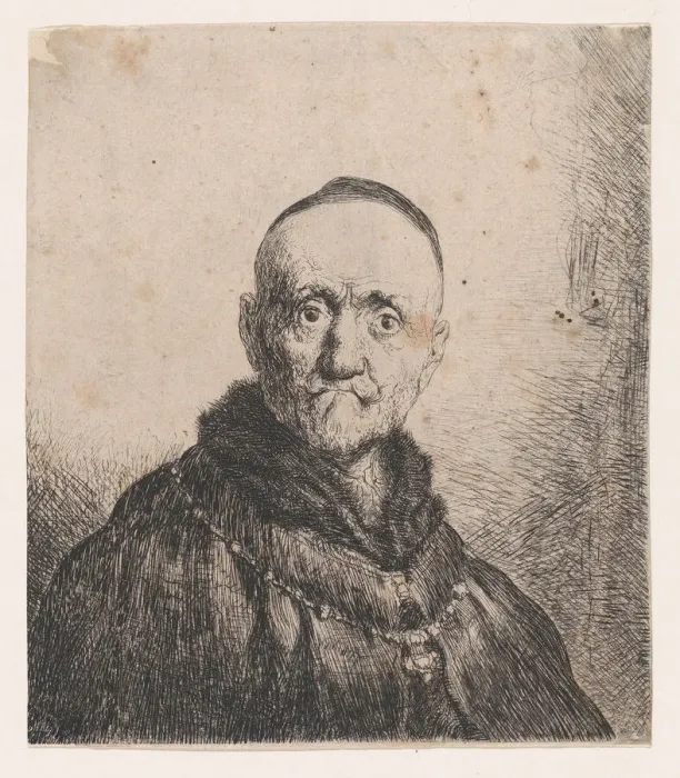 Framed Print : Bust of an Old Man, Frontal, 17th century. Creator: Jan Lievens Framed Print : Bust of an Old Man, Frontal, 17th century. Creator: Jan Lievens