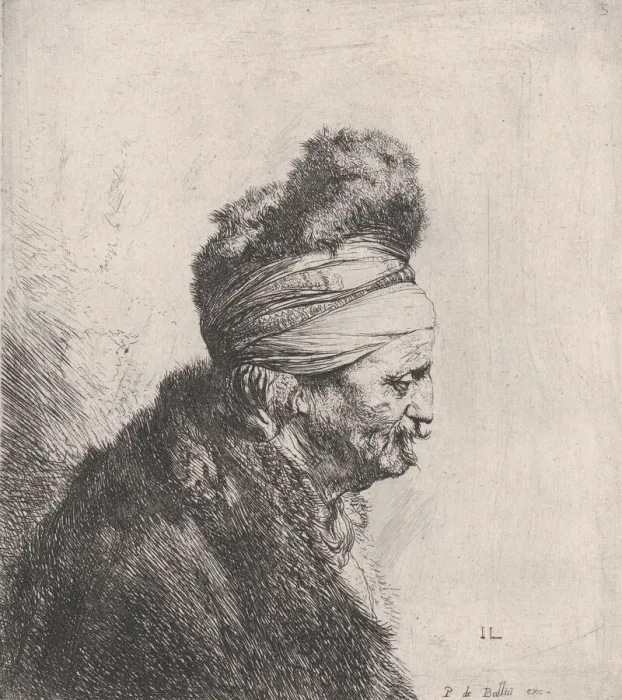 Framed Print : Bust of an Old Man Wearing a Fur Cap, ca. 1631. Creator: Jan Lievens Framed Print : Bust of an Old Man Wearing a Fur Cap, ca. 1631. Creator: Jan Lievens