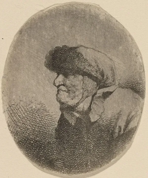 Framed Print : Bust of an Old Woman. Creator: Cornelis Bega Framed Print : Bust of an Old Woman. Creator: Cornelis Bega