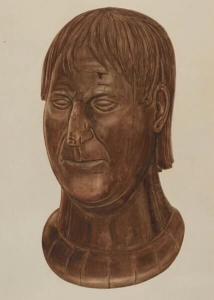Bust of P. J. Landry, c. 1937. Creator: Al Curry