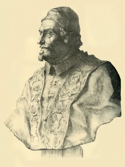 Framed Print : Bust of Pope Alexander VIII, c1690, (1881). Creator: Thomas Riley Framed Print : Bust of Pope Alexander VIII, c1690, (1881). Creator: Thomas Riley