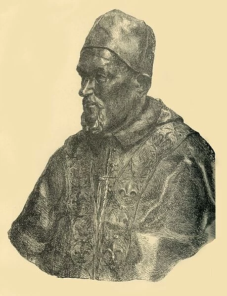 Bust of Pope Innocent X, c1690, (1881). Creator: Bernard Collier