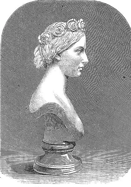 Bust of Her Royal Highness the Princess Alice, by Mrs. Thornycroft, 1862. Creator: Unknown