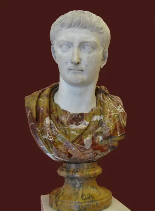 Framed Print : Bust of Tiberius, 1st H. 1st cen. AD. Artist: Art of Ancient Rome, Classical sculpture Framed Print : Bust of Tiberius, 1st H. 1st cen. AD. Artist: Art of Ancient Rome, Classical sculpture