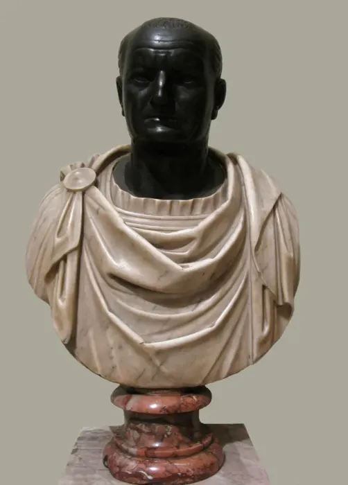 Framed Print : Bust of Vespasian, 1st H. 1st cen. AD. Artist: Art of Ancient Rome, Classical sculpture Framed Print : Bust of Vespasian, 1st H. 1st cen. AD. Artist: Art of Ancient Rome, Classical sculpture