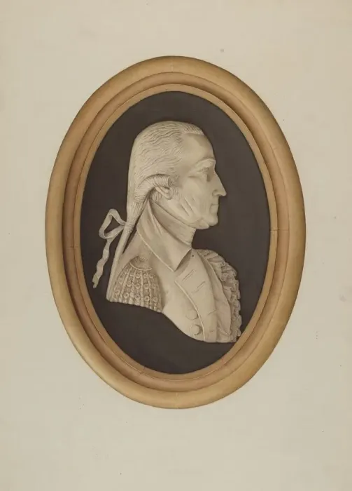 Framed Print : Bust of Washington, 1935 / 1942. Creator: Jane Iverson Framed Print : Bust of Washington, 1935 / 1942. Creator: Jane Iverson