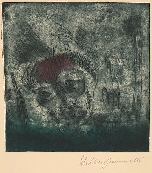 Bust of a Weary Man, Self-portrait (Ermüdender Kopf, Selbstportrat), 1922