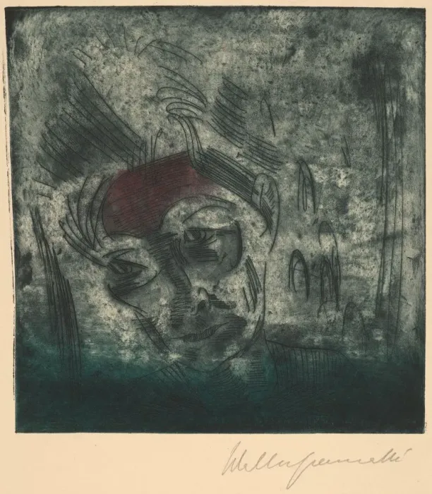 Framed Print : Bust of a Weary Man, Self-portrait (Ermüdender Kopf, Selbstportrat), 1922 Framed Print : Bust of a Weary Man, Self-portrait (Ermüdender Kopf, Selbstportrat), 1922