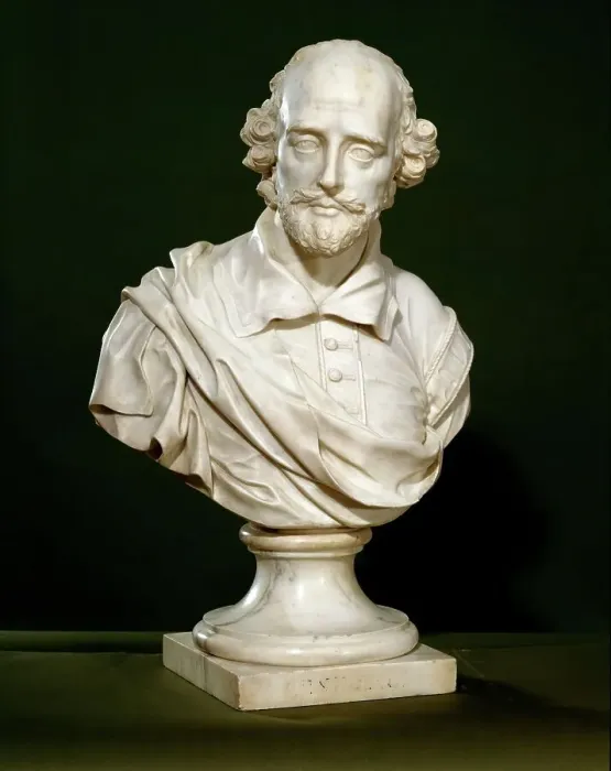 Framed Print : Bust of William Shakespeare (1564-1616), 1760. Creator: John Michael Rysbrack Framed Print : Bust of William Shakespeare (1564-1616), 1760. Creator: John Michael Rysbrack