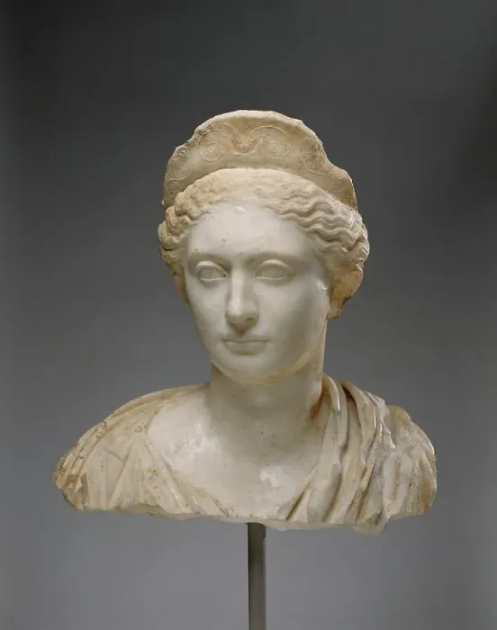 Framed Print : Bust of a Woman, about A.D. 130. Creator: Unknown Framed Print : Bust of a Woman, about A.D. 130. Creator: Unknown