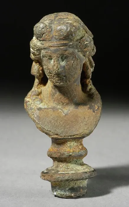 Framed Print : Bust of a Young Goddess (?), Roman Period (30 BCE-395 CE). Creator: Unknown Framed Print : Bust of a Young Goddess (?), Roman Period (30 BCE-395 CE). Creator: Unknown