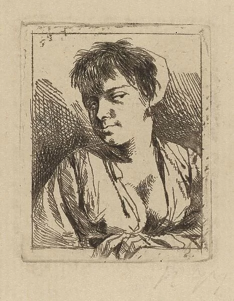 Bust of a Young Woman. Creator: Cornelis Bega