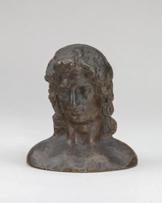 Framed Print : Bust of a Youth (Saint John?). Creator: Andrea Briosco Framed Print : Bust of a Youth (Saint John?). Creator: Andrea Briosco