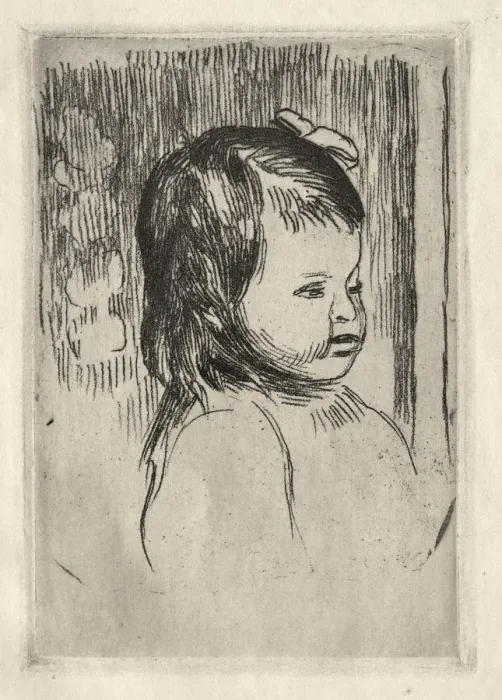 Framed Print : Buste denfant, tourne a droite. Creator: Pierre-Auguste Renoir (French, 1841-1919) Framed Print : Buste denfant, tourne a droite. Creator: Pierre-Auguste Renoir (French, 1841-1919)