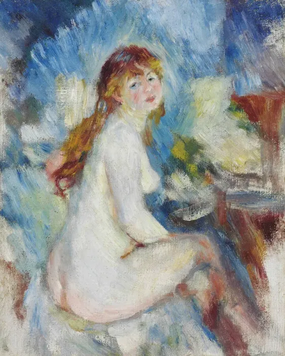 Framed Print : Buste de femme nue, ca 1879. Creator: Renoir, Pierre Auguste (1841-1919) Framed Print : Buste de femme nue, ca 1879. Creator: Renoir, Pierre Auguste (1841-1919)