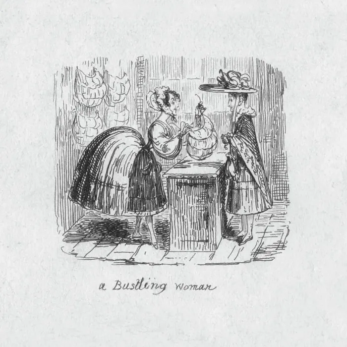 Framed Print : A Bustling Woman, 1829. Artist: George Cruikshank Framed Print : A Bustling Woman, 1829. Artist: George Cruikshank