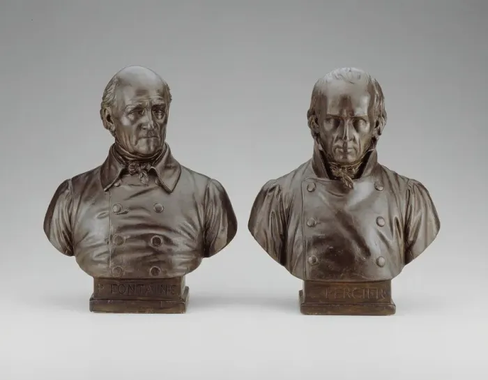 Framed Print : Busts of Pierre Francois Leonard Fontaine and Charles Percier, 1839 Framed Print : Busts of Pierre Francois Leonard Fontaine and Charles Percier, 1839