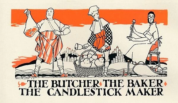 The Butcher, The Baker, The Candlestick Maker, c1925. Artist: John Archibald Austen