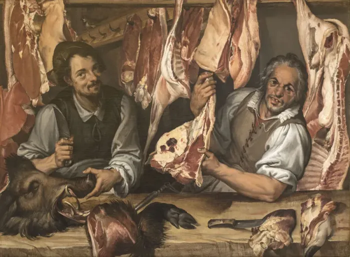 Framed Print : The Butcher Shop (La Macelleria). Creator: Passerotti (Passarotti) Framed Print : The Butcher Shop (La Macelleria). Creator: Passerotti (Passarotti)