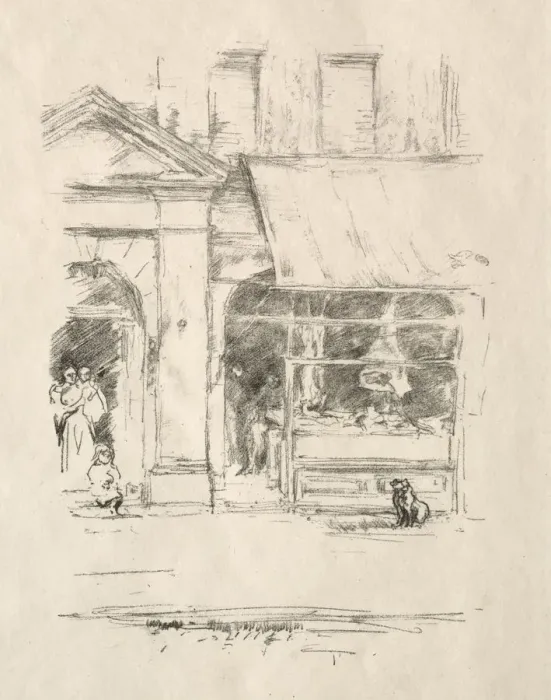 Framed Print : The Butchers Dog, 1896. Creator: James McNeill Whistler (American, 1834-1903) Framed Print : The Butchers Dog, 1896. Creator: James McNeill Whistler (American, 1834-1903)